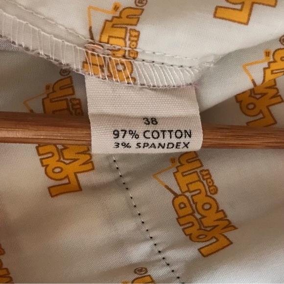 Loudmouth Golf Short Brown Pink Orange Wavy Swirls Performance Shorts Men's 38 - Picture 8 of 8